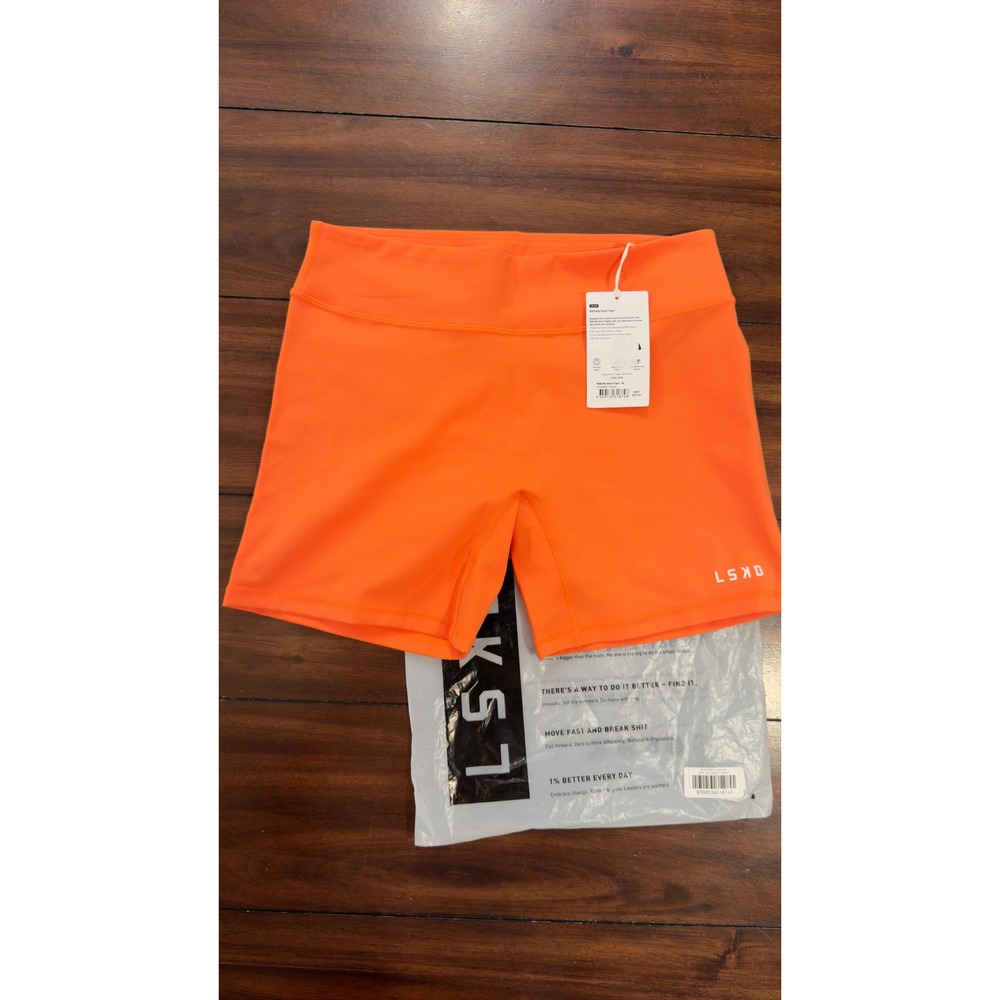 LSKD RXD Mid Short Tight Melon Orange Low Rise 5" Inseam XL WTGH00017-XL NEW NWT